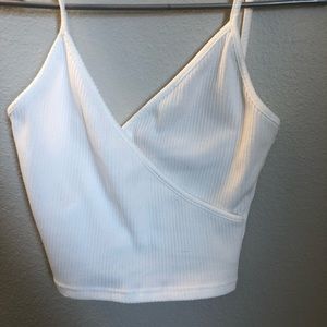 Cropped white tank